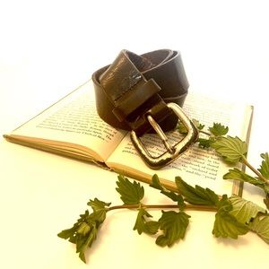 Vintage | Distressed Brown Leather Belt